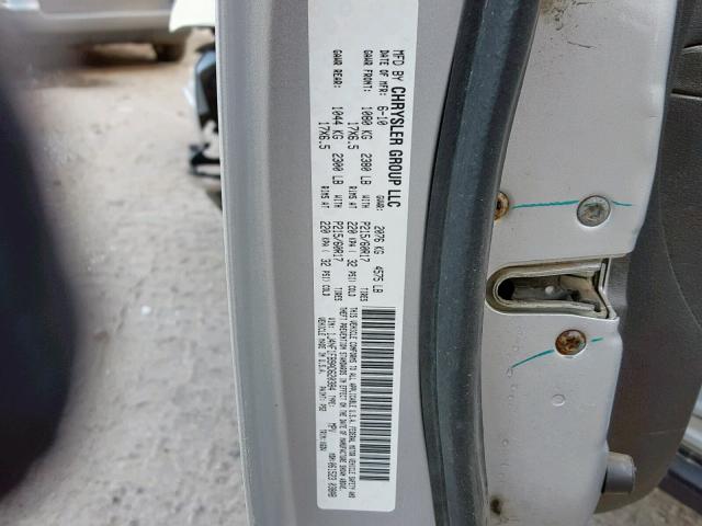 1J4NF1FB9AD620384 - 2010 JEEP COMPASS SP 银色 照片 10