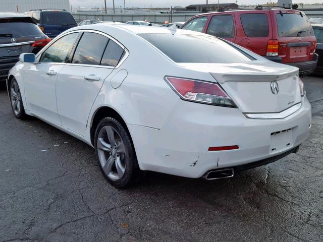 19UUA9F58EA002460 - 2014 ACURA TL TECH WHITE photo 3