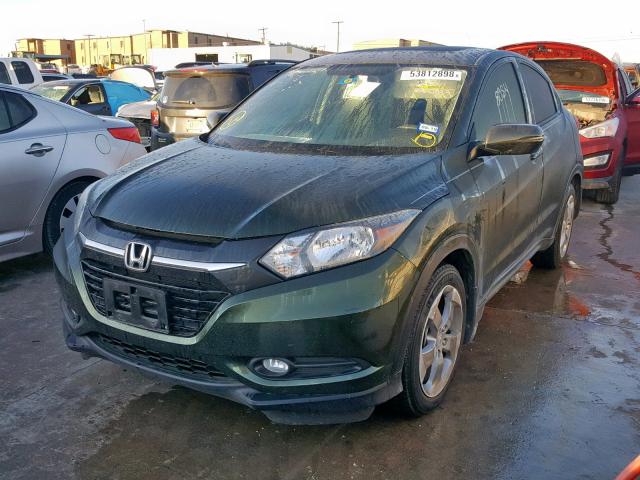 3CZRU5G59HM710463 - 2017 HONDA HR-V EX GREEN photo 2