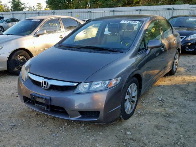 2HGFA1F98AH560995 - 2010 HONDA CIVIC EXL GRAY photo 2