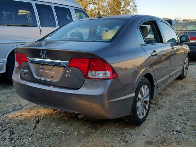 2HGFA1F98AH560995 - 2010 HONDA CIVIC EXL GRAY photo 4