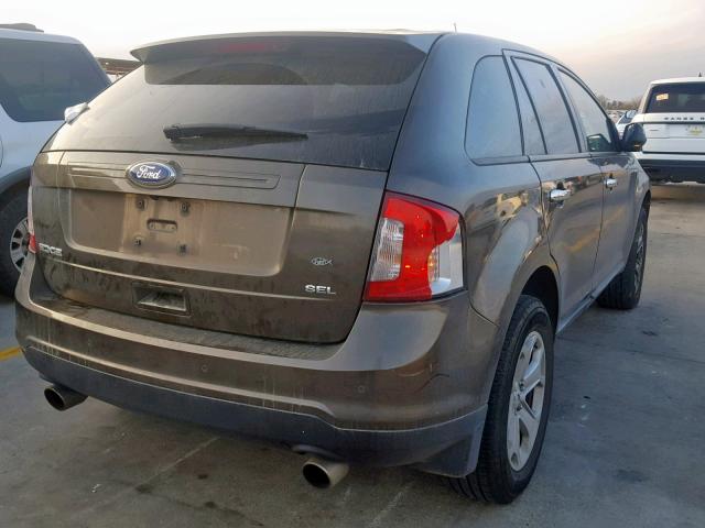 2FMDK3JC3BBB04159 - 2011 FORD EDGE SEL BLACK photo 4