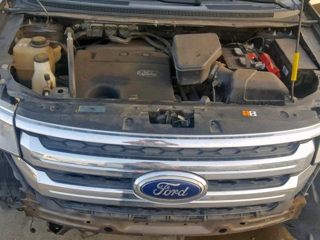 2FMDK3JC3BBB04159 - 2011 FORD EDGE SEL BLACK photo 7