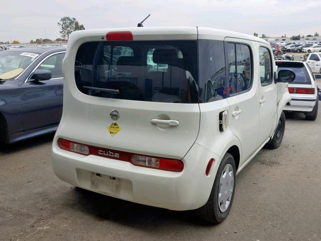 JN8AZ2KRXAT167679 - 2010 NISSAN CUBE BASE WHITE photo 4