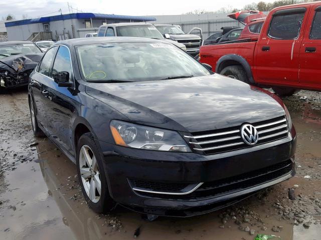 1VWBH7A33CC070076 - 2012 VOLKSWAGEN PASSAT SE BLACK photo 1