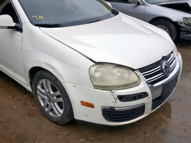 3VWDF71K86M621174 - 2006 VOLKSWAGEN JETTA 2.5L WHITE photo 9