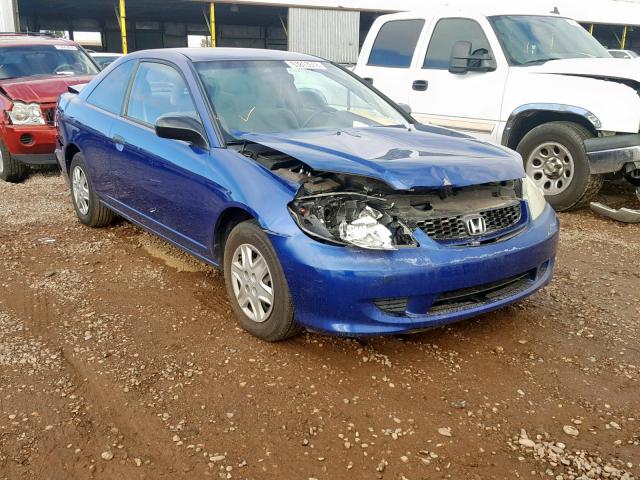 1HGEM22104L050429 - 2004 HONDA CIVIC DX V BLUE photo 1