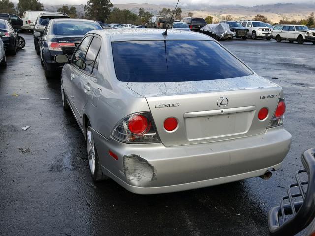 JTHBD192230066575 - 2003 LEXUS IS 300 SILVER photo 3