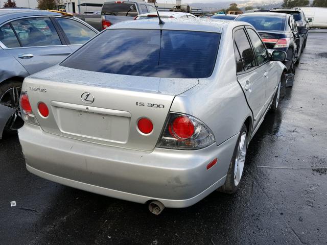 JTHBD192230066575 - 2003 LEXUS IS 300 SILVER photo 4