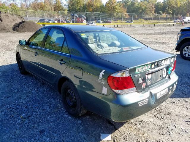 4T1BE32K75U101493 - 2005 TOYOTA CAMRY LE GREEN photo 3