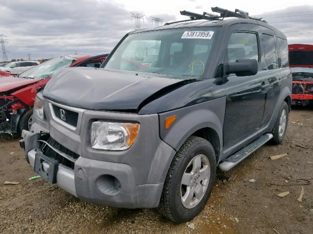 5J6YH28694L032489 - 2004 HONDA ELEMENT EX BLACK photo 2