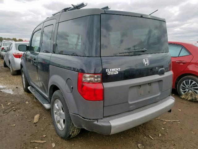 5J6YH28694L032489 - 2004 HONDA ELEMENT EX BLACK photo 3