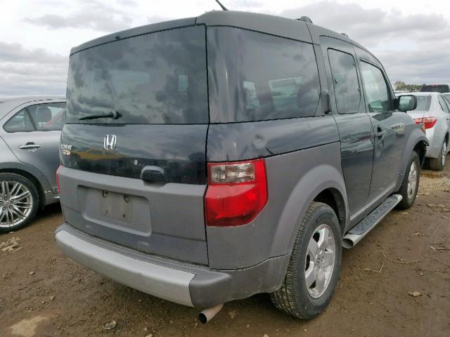 5J6YH28694L032489 - 2004 HONDA ELEMENT EX BLACK photo 4