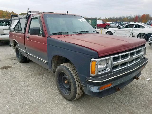 1GCCS14R2P8126975 - 1993 CHEVROLET S TRUCK S1 MAROON photo 1