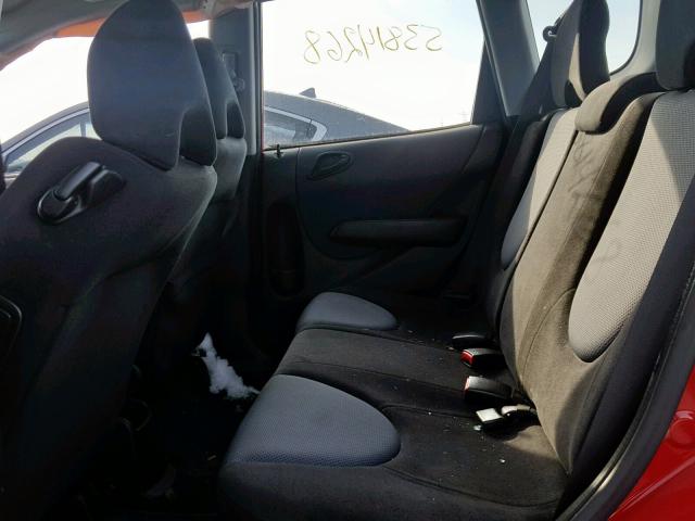 JHMGD37697S022915 - 2007 HONDA FIT S 红色 照片 6
