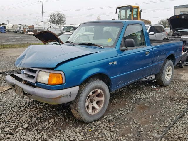 1FTCR10A5TUC29885 - 1996 FORD RANGER GREEN photo 2