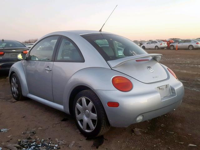 3VWDD21C32M459921 - 2002 VOLKSWAGEN NEW BEETLE SILVER photo 3