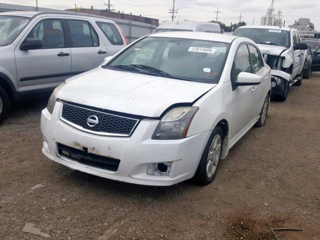 3N1AB6AP9BL629410 - 2011 NISSAN SENTRA 2.0 WHITE photo 2