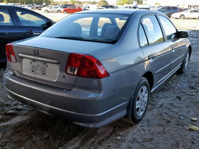 1HGES16385L000651 - 2005 HONDA CIVIC DX V GRAY photo 4