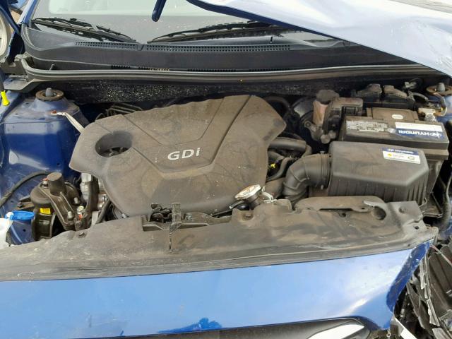 KMHCT4AEXGU162349 - 2016 HYUNDAI ACCENT SE BLUE photo 7