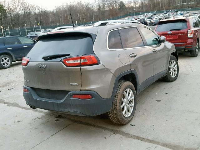 1C4PJMCB1GW368825 - 2016 JEEP CHEROKEE L TAN photo 4