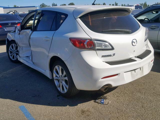 JM1BL1H63A1334940 - 2010 MAZDA 3 S WHITE photo 3