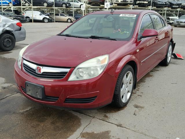 1G8ZS57N87F295799 - 2007 SATURN AURA XE RED photo 2