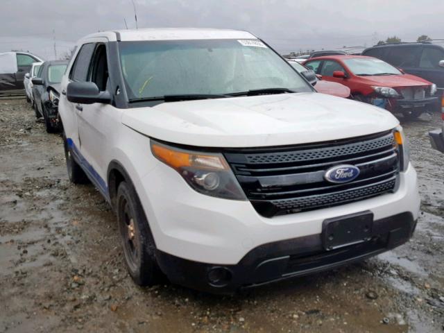 1FM5K8AR5DGB78975 - 2013 FORD EXPLORER P WHITE photo 1