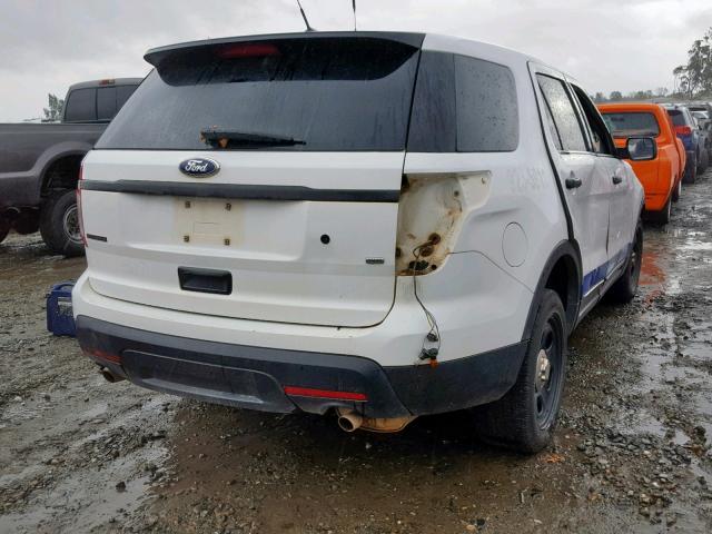 1FM5K8AR5DGB78975 - 2013 FORD EXPLORER P WHITE photo 4