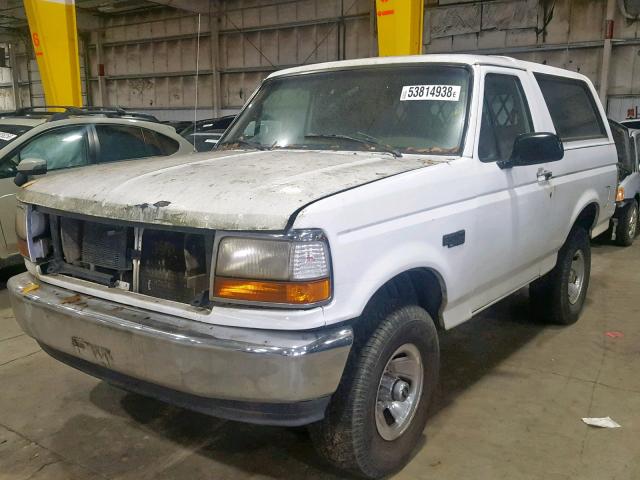 1FMEU15H1SLB50954 - 1995 FORD BRONCO U10 WHITE photo 2