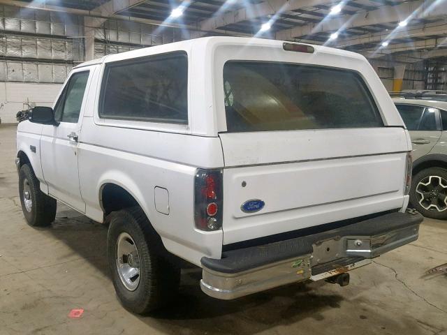 1FMEU15H1SLB50954 - 1995 FORD BRONCO U10 WHITE photo 3