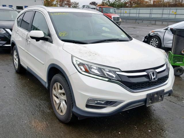 5J6RM4H78FL013584 - 2015 HONDA CR-V EXL WHITE photo 1