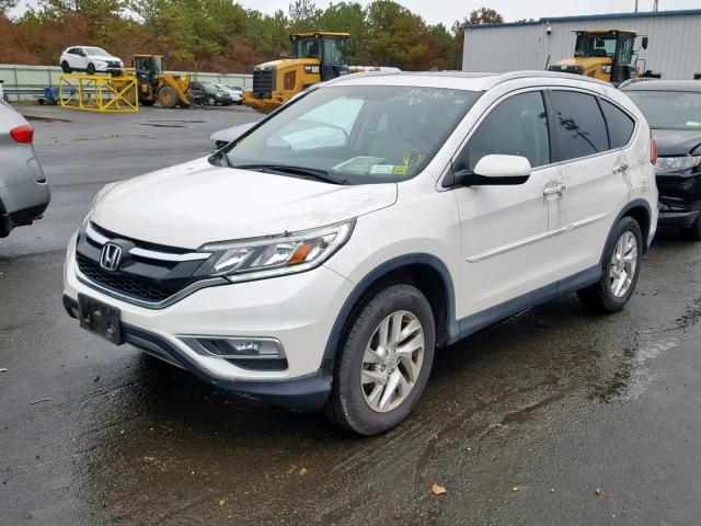 5J6RM4H78FL013584 - 2015 HONDA CR-V EXL WHITE photo 2