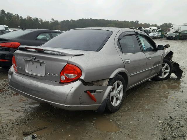 JN1CA31D91T821680 - 2001 NISSAN MAXIMA GXE GRAY photo 4