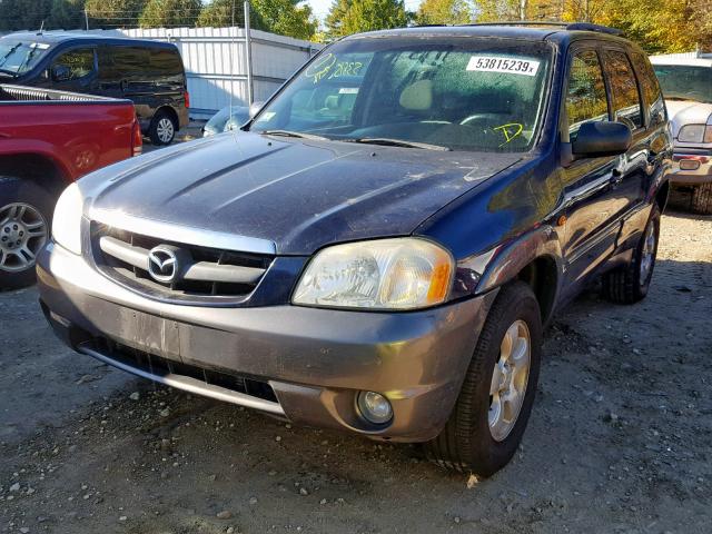 4F2CZ94144KM07436 - 2004 MAZDA TRIBUTE LX BLUE photo 2