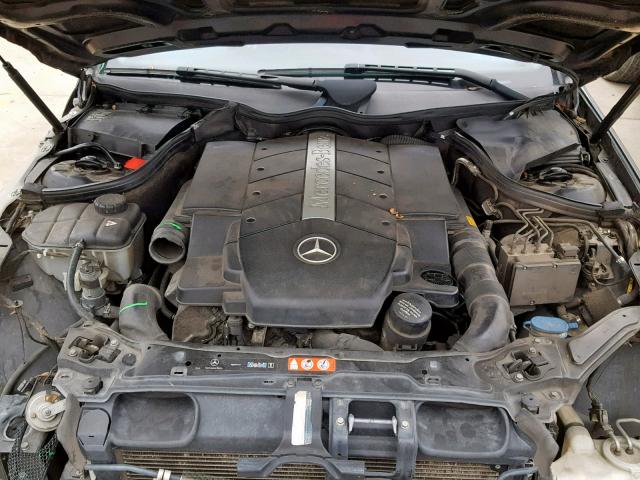 WDBTK75J55F140470 - 2005 MERCEDES-BENZ CLK 500 BLACK photo 7