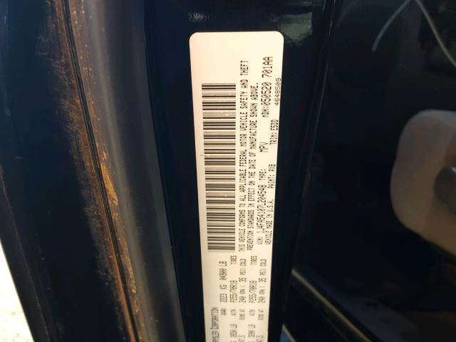 1J4FA54107L204548 - 2007 JEEP WRANGLER S BLACK photo 10