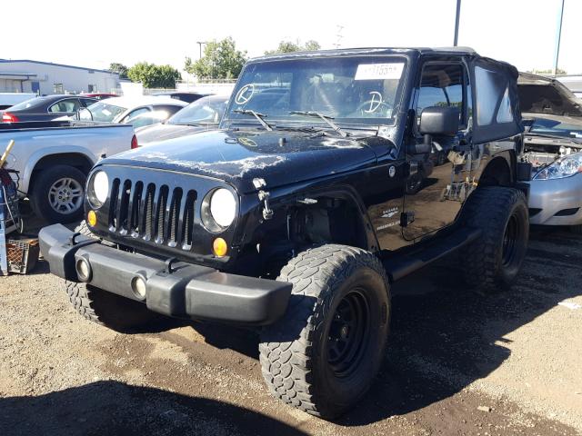 1J4FA54107L204548 - 2007 JEEP WRANGLER S BLACK photo 2