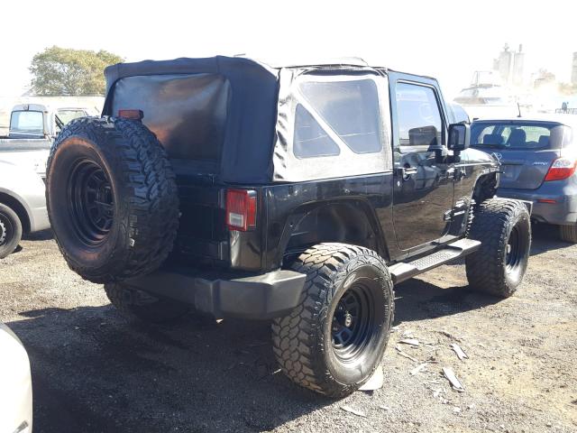 1J4FA54107L204548 - 2007 JEEP WRANGLER S BLACK photo 4