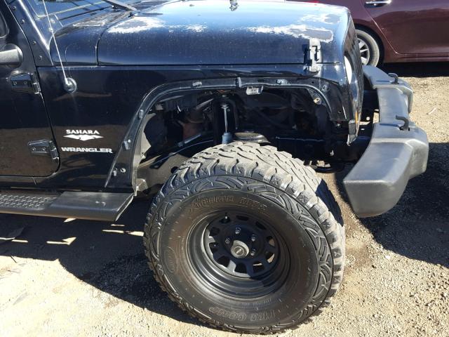 1J4FA54107L204548 - 2007 JEEP WRANGLER S BLACK photo 9