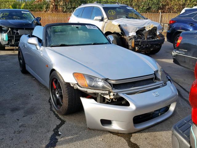 JHMAP11432T006656 - 2002 HONDA S2000 SILVER photo 1