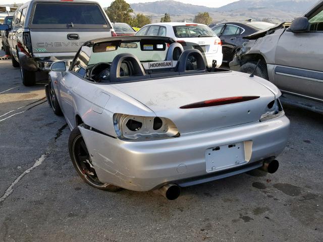 JHMAP11432T006656 - 2002 HONDA S2000 SILVER photo 3