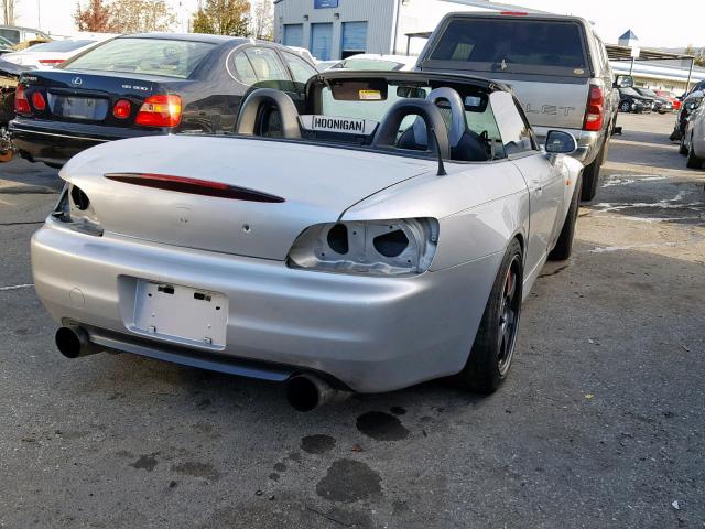 JHMAP11432T006656 - 2002 HONDA S2000 SILVER photo 4