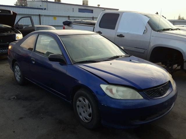 1HGEM21195L040985 - 2005 HONDA CIVIC DX V BLUE photo 1