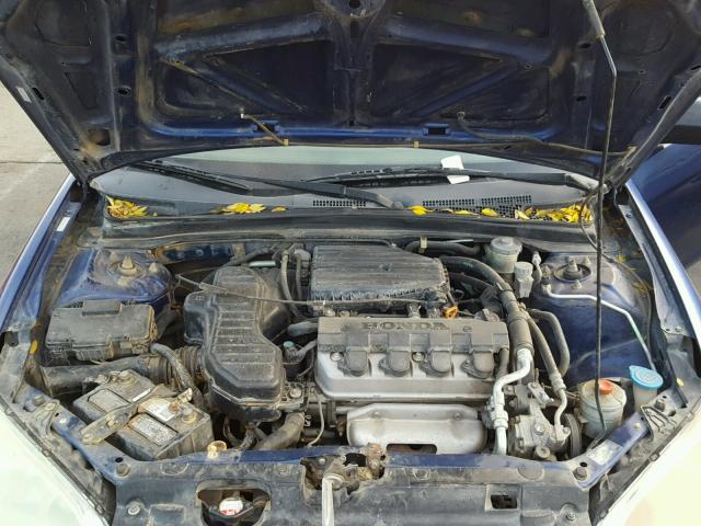 1HGEM21195L040985 - 2005 HONDA CIVIC DX V BLUE photo 7