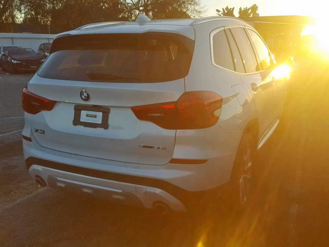 5UXTR7C59KLE94123 - 2019 BMW X3 SDRIVE3 WHITE photo 4