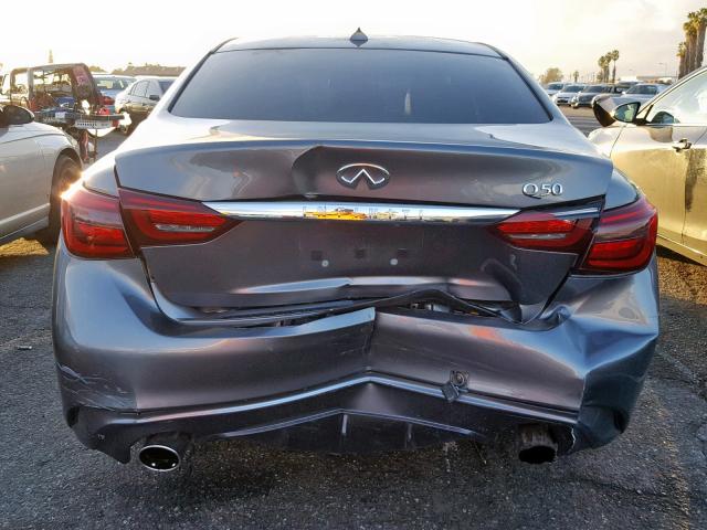 JN1CV7APXJM240852 - 2018 INFINITI Q50 PURE GRAY photo 9