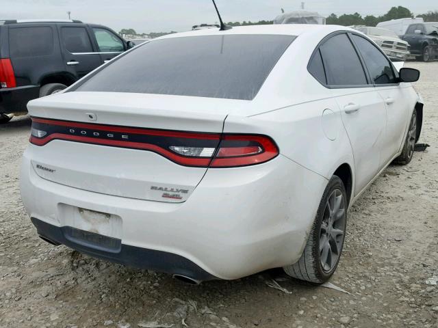 1C3CDFBB8ED741942 - 2014 DODGE DART SXT WHITE photo 4