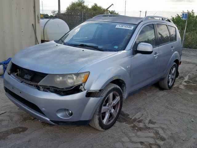 JA4MT41X57U001797 - 2007 MITSUBISHI OUTLANDER GREEN photo 2