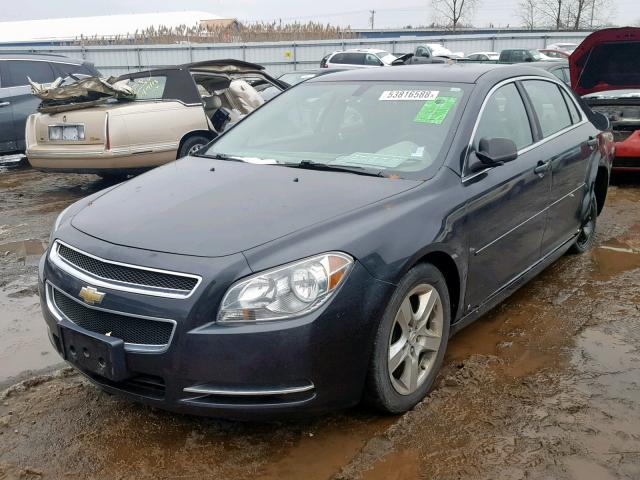 1G1ZG57B69F142783 - 2009 CHEVROLET MALIBU LS შავი ფოტო 2